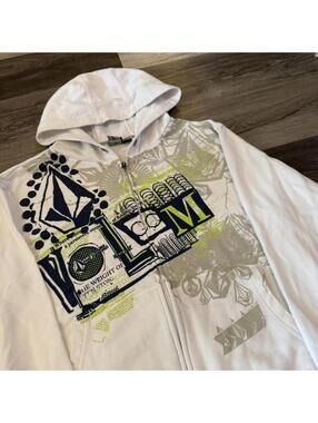 Vintage volcom stone zip up hoodie 00s S Y2K